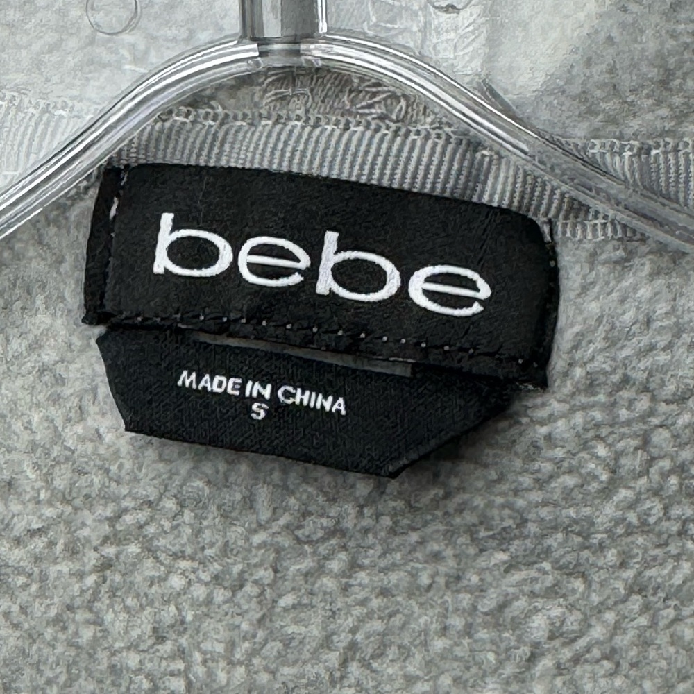 bebe NWT 3-in-1 Denim Trench Coat w/ Removable Hoodie Small - Picture 3 of 16
